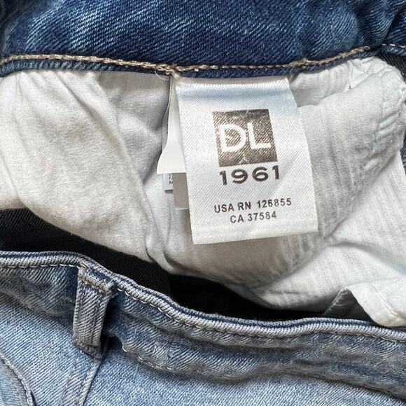 DL1961 Mara Instasculpt Straight Split Ankle Crop Jeans Size 29 - Picture 4 of 12